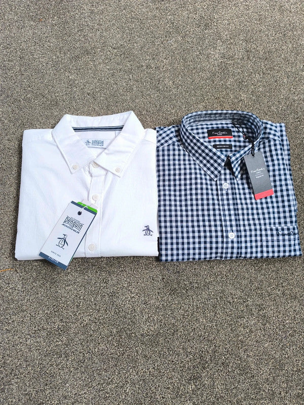 Penguin &amp; Pierre Candin Men's Shirt Bundle Uk Size Medium With Defects