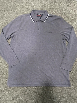 Pierre Cardin Men's Long Sleeve Polo Shirt Uk Size 2XL