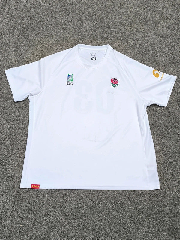 Castore England Rugby 2003 World Cup Champions Shirt / Tee Mens Uk Size 3XL With Defects