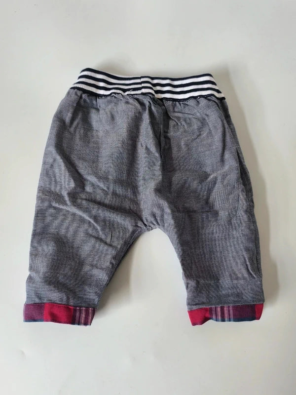 Lilly & Sid Unisex Top and Reversible Trouser Set Uk Size 3-6 Months