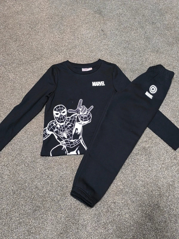 Marvel Boy's Gilet,Tops & Bottoms Bundle Uk Size 7-8 Years