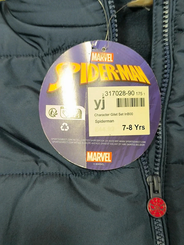 Marvel Boy's Gilet,Tops & Bottoms Bundle Uk Size 7-8 Years