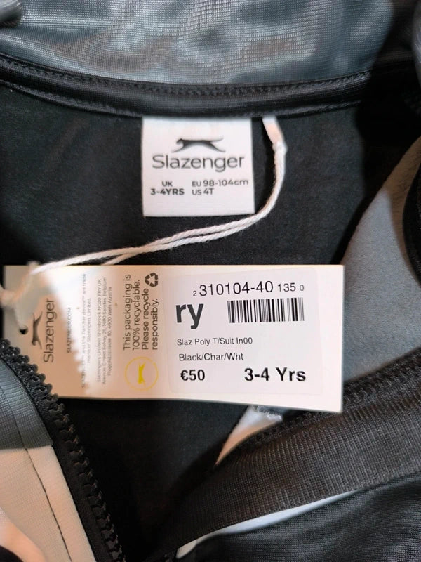 Slazenger Full-Zip Track Jackets Kids Uk Size 3-4 Years
