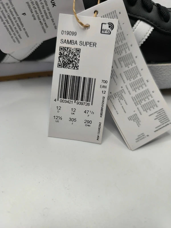 Adidas Samba Super Mens Shoes Trainers UK Size 12