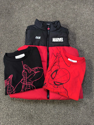 Marvel Boy's Gilet & Tops Bundle Uk Size 5 - 6 Years No Tags
