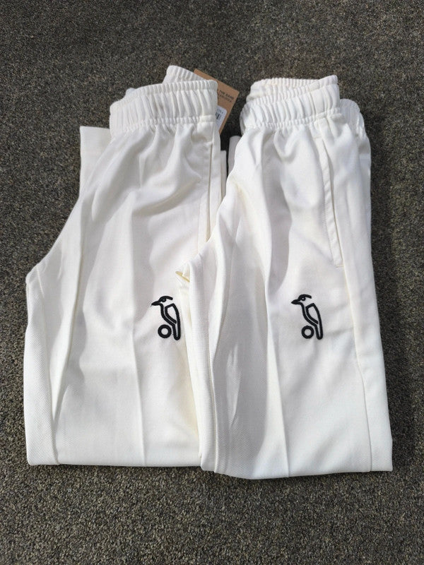 Kookaburra Kids Elite Cricket Trousers X2 Uk Size 7-8 (S) Years With Defects