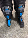 Roces Moody TIF Kids Adjustable Inline Skates Black Blue Size UK 12 JR-2 No Box