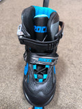 Roces Moody TIF Kids Adjustable Inline Skates Black Blue Size UK 12 JR-2 No Box