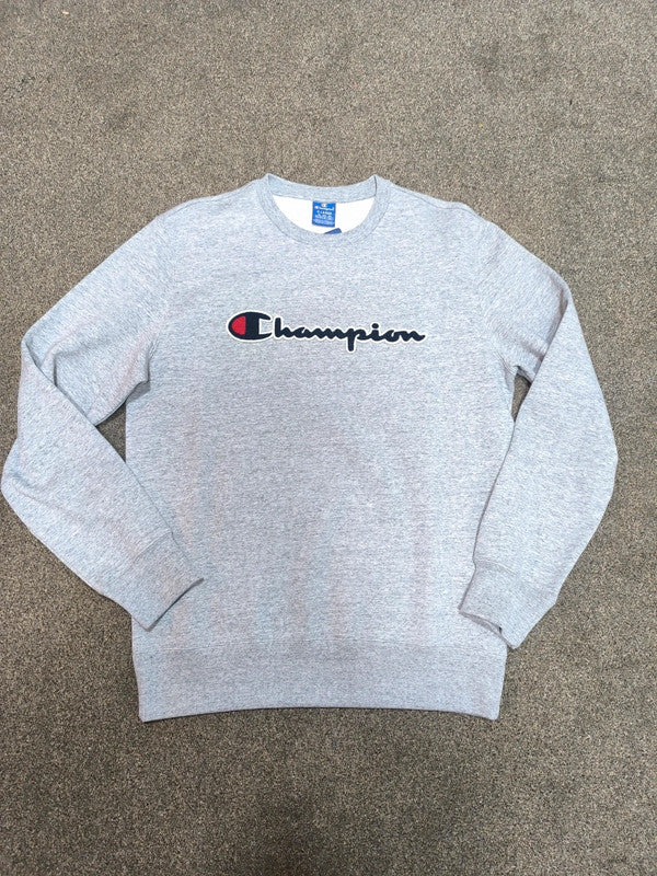 Champion Classic Big Logo Spellout Crewneck Sweatshirt Mens Uk Size XL