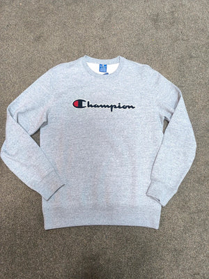 Champion Classic Big Logo Spellout Crewneck Sweatshirt Mens Uk Size XL