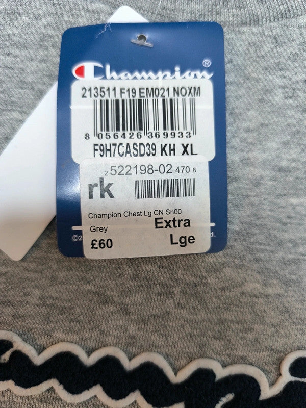Champion Classic Big Logo Spellout Crewneck Sweatshirt Mens Uk Size XL
