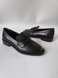 Linea Women's Black Leather Penny Loafers Uk Size 3 / EU 36 No Box With Defects