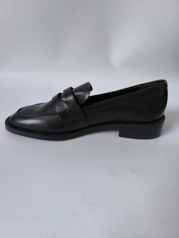 Linea Women's Black Leather Penny Loafers Uk Size 3 / EU 36 No Box With Defects