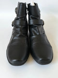 Miso Women's Black Scrunch Ankle Boots Uk Size 6 No Box With Slight Defects