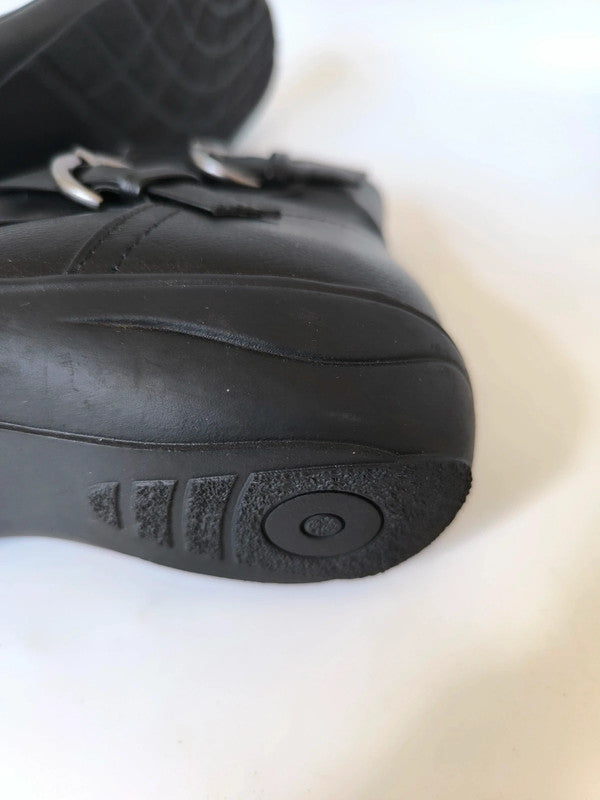 Miso Women's Black Scrunch Ankle Boots Uk Size 6 No Box With Slight Defects