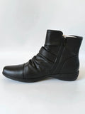 Miso Women's Black Scrunch Ankle Boots Uk Size 6 No Box With Slight Defects