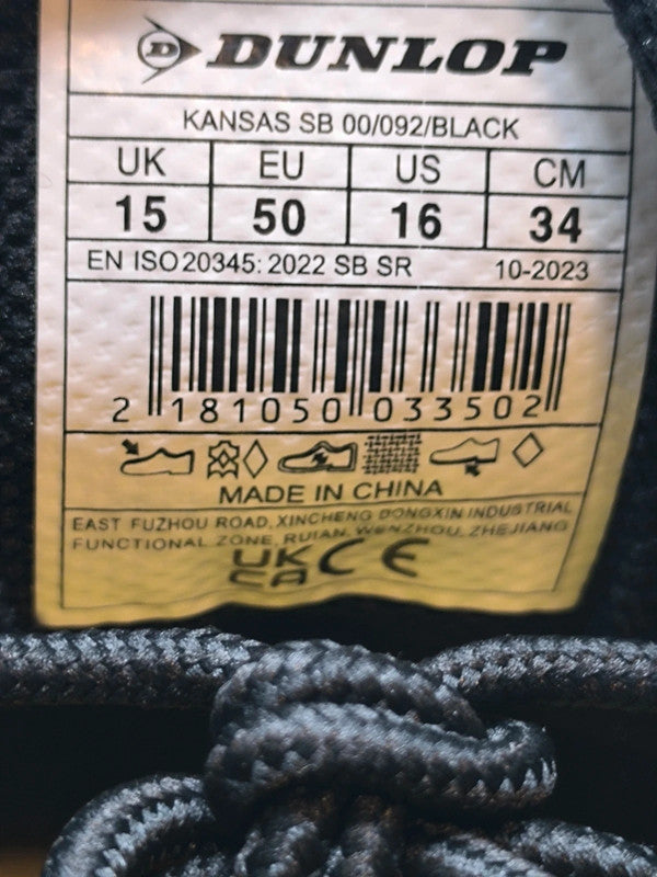 Dunlop Kansas Men's Work Safety Shoes Uk Size 15 No Box