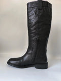 Geox Catria Black Leather Knee High Riding Boots UK 7.5 EU 41 No Box