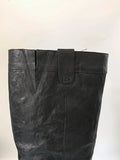Geox Catria Black Leather Knee High Riding Boots UK 7.5 EU 41 No Box