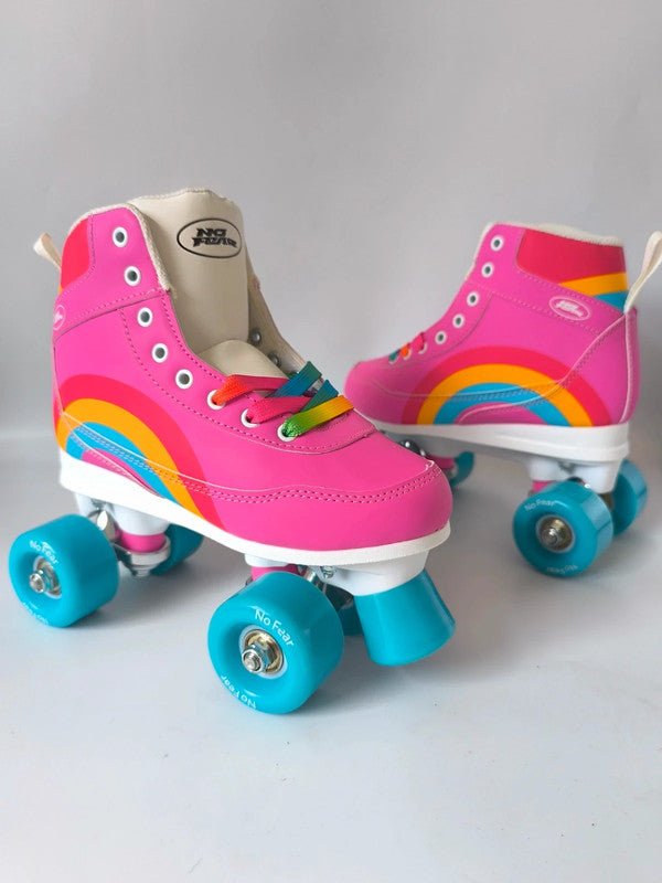 No Fear Retro Quad Skates Kids Uk Size 2 No Box With Slight Defects