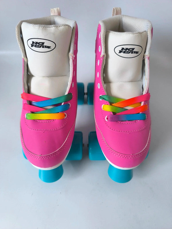 No Fear Retro Quad Skates Kids Uk Size 2 No Box With Slight Defects