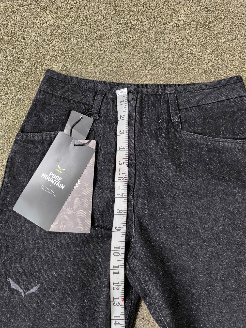 Salewa Fanes Alpine Hemp Denim Pants Black Out - Women’s Size UK 8 (XS) - BNWT