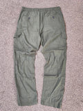 Threadbare Men’s Linen Blend Cargo Trousers – Khaki Green W32 Brand New With Minor Defect