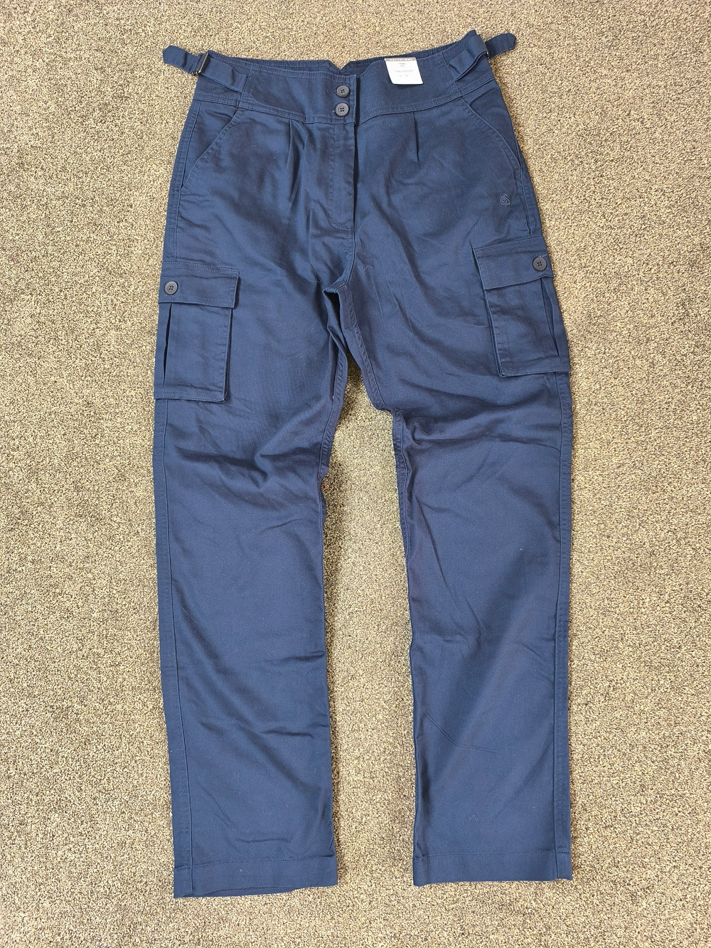 Craghoppers Navy Blue Cargo Pants Regular Fit - Women’s UK 12 Brand new Never Worn