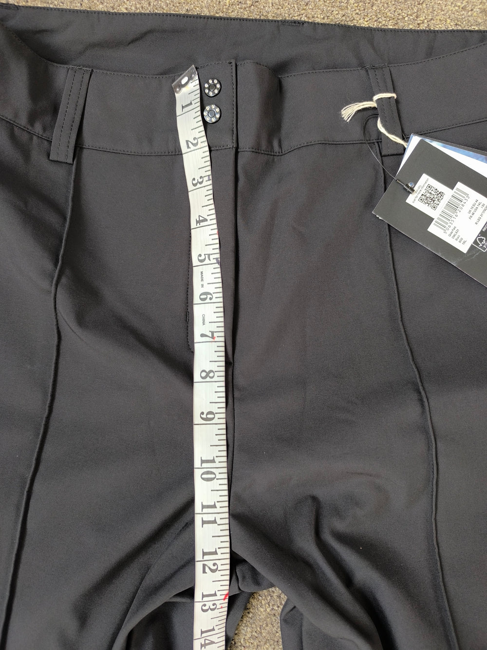Dare 2b Women's Black 'Glide' Ski Pants Waterproof Slim Boot-Cut Trouser - Size UK 18