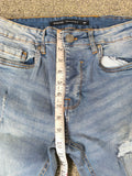 Brave Soul Distressed Skinny Jeans Blue Men's Size 32R New Without Tags