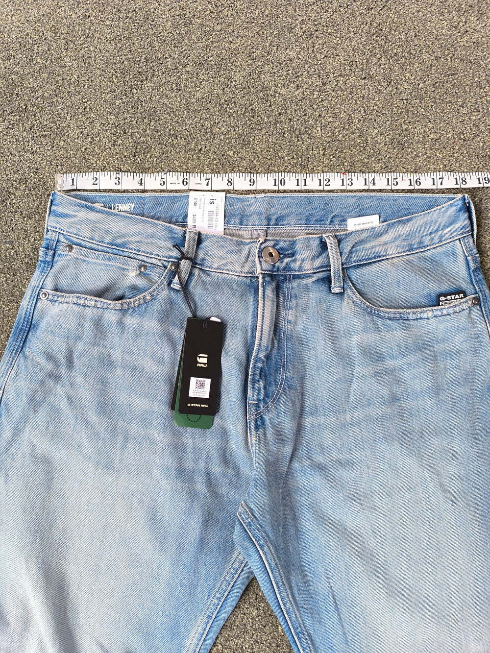 G-Star RAW Lenney Men's Bootcut Jeans W34 L32 Sun Faded Light Wash NWT