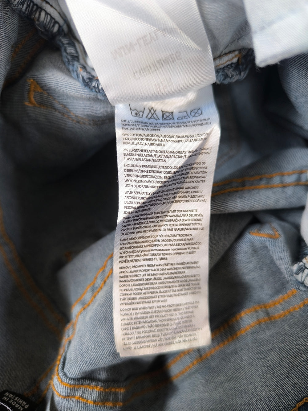 Brave Soul Distressed Skinny Jeans Blue Men's Size 32R New Without Tags