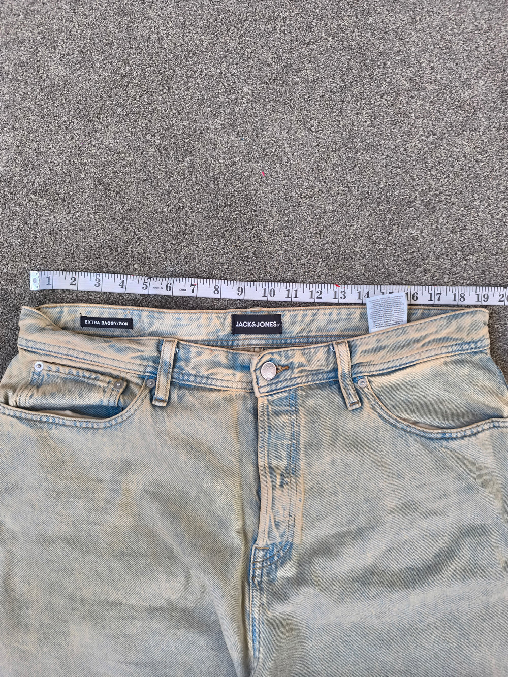 Jack & Jones Men's Extra Baggy 'Ron' Jeans Light Wash Blue W36 L34 Brand New