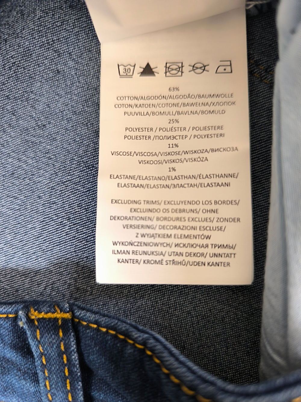 Brave Soul London 'Pam' Stretch Womens Skinny Jeans Mid Blue Size 24 (5XL) BNWT