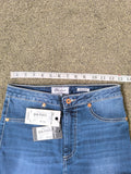 Hardcore Denim Women's High-Waisted Regular Fit Skinny Jeans Blue Size W28 L32 BNWT