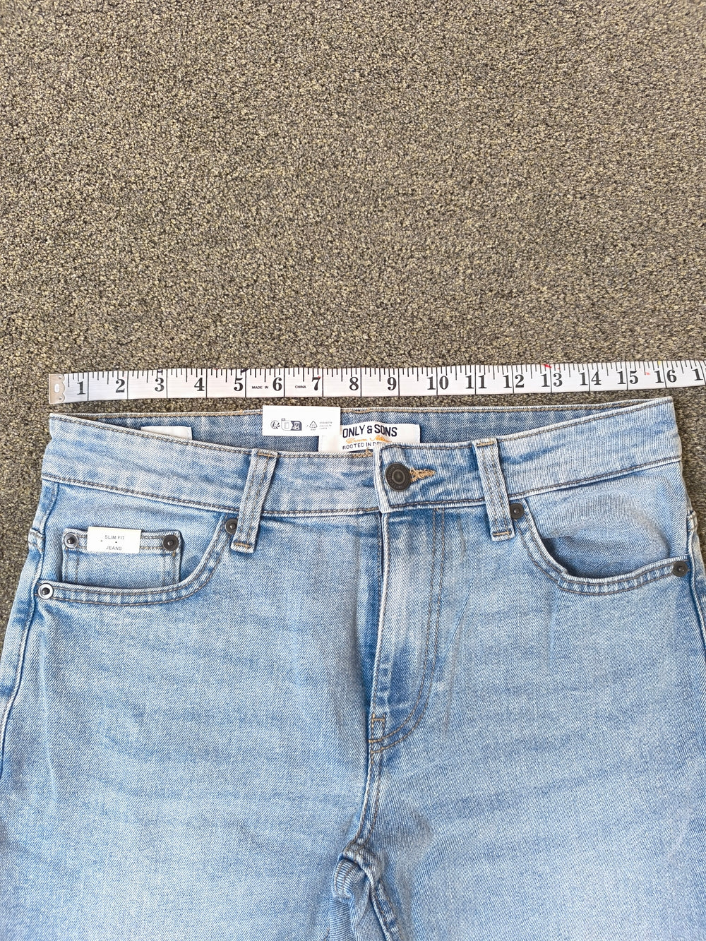 Only & Sons Loom Slim Fit Men's Jeans Light Blue Denim W31 L32 BNWT