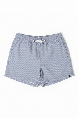 Regatta Men's Loras Swim Shorts XL Dark Denim Blue White Striped New With Tags