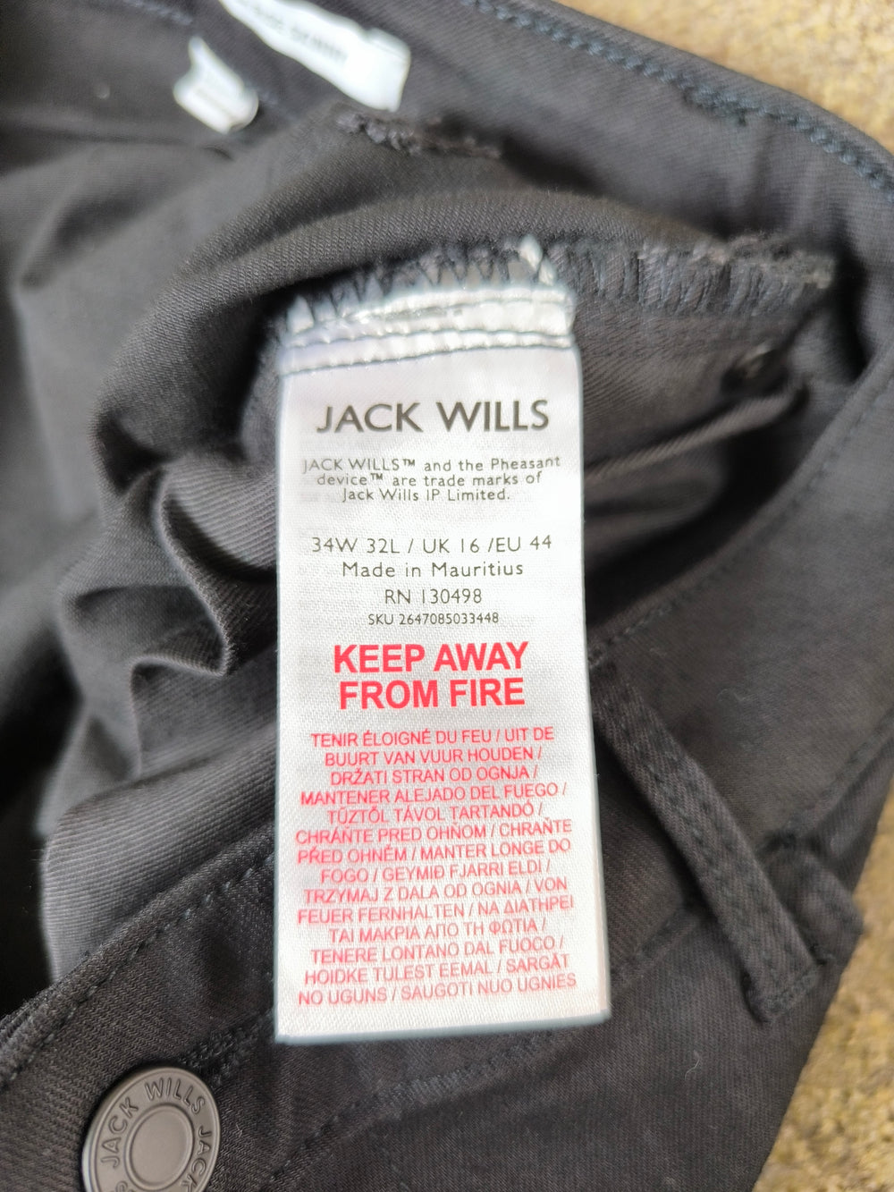 Jack Wills 'Toni' Women's Black High Rise Skinny Jeans - 34W 32L (UK 16) Brand new without Tags