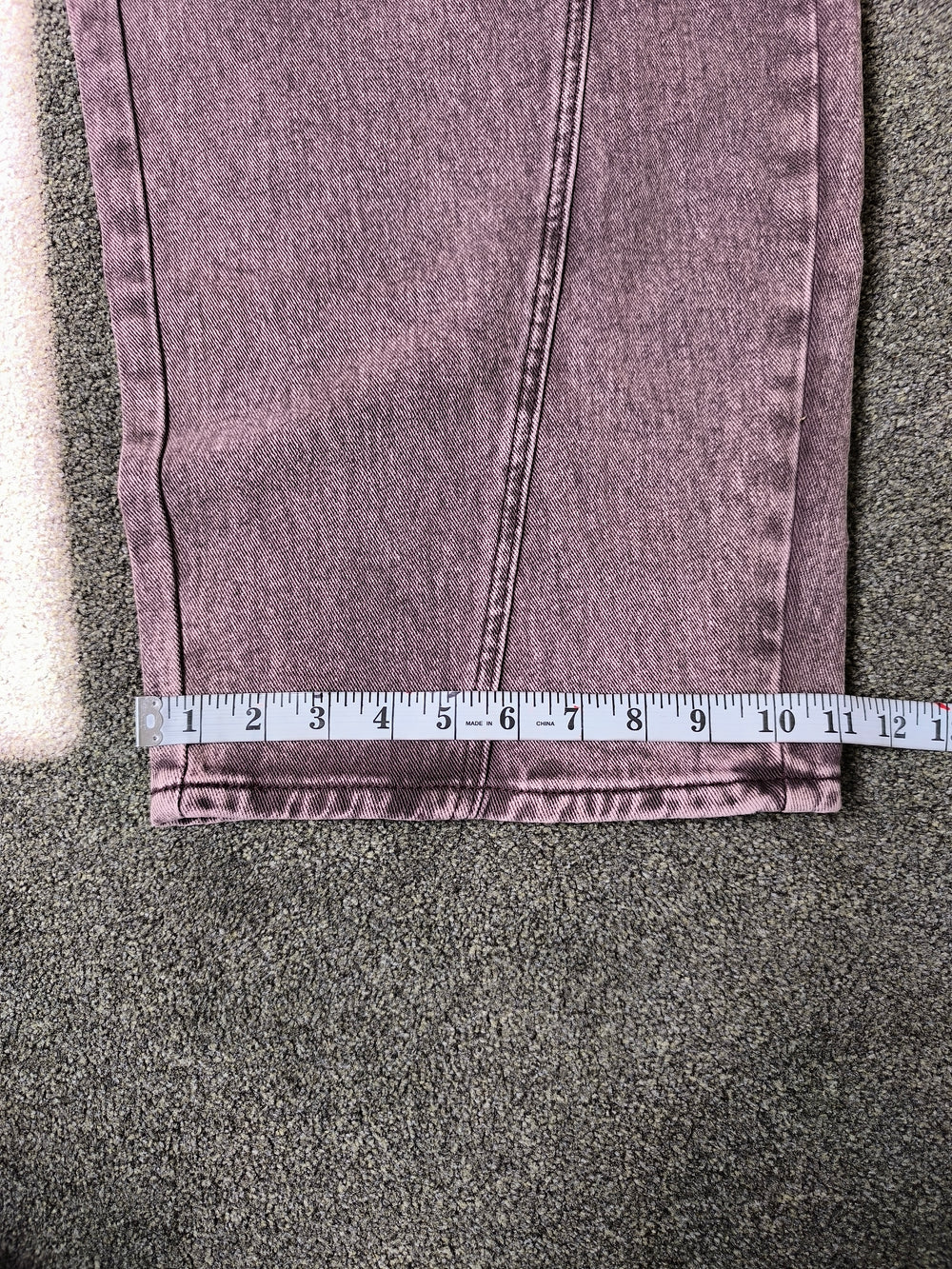 I Saw It First Purple Acid Wash Wide Leg Womens Balloon Jeans - UK 16 New Without Tags