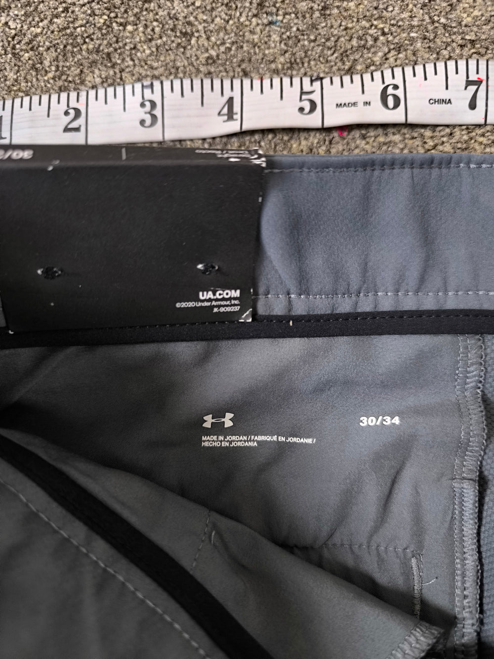 Under Armour Men's Straight Fit Golf Pants - Gray (Size 30/34)