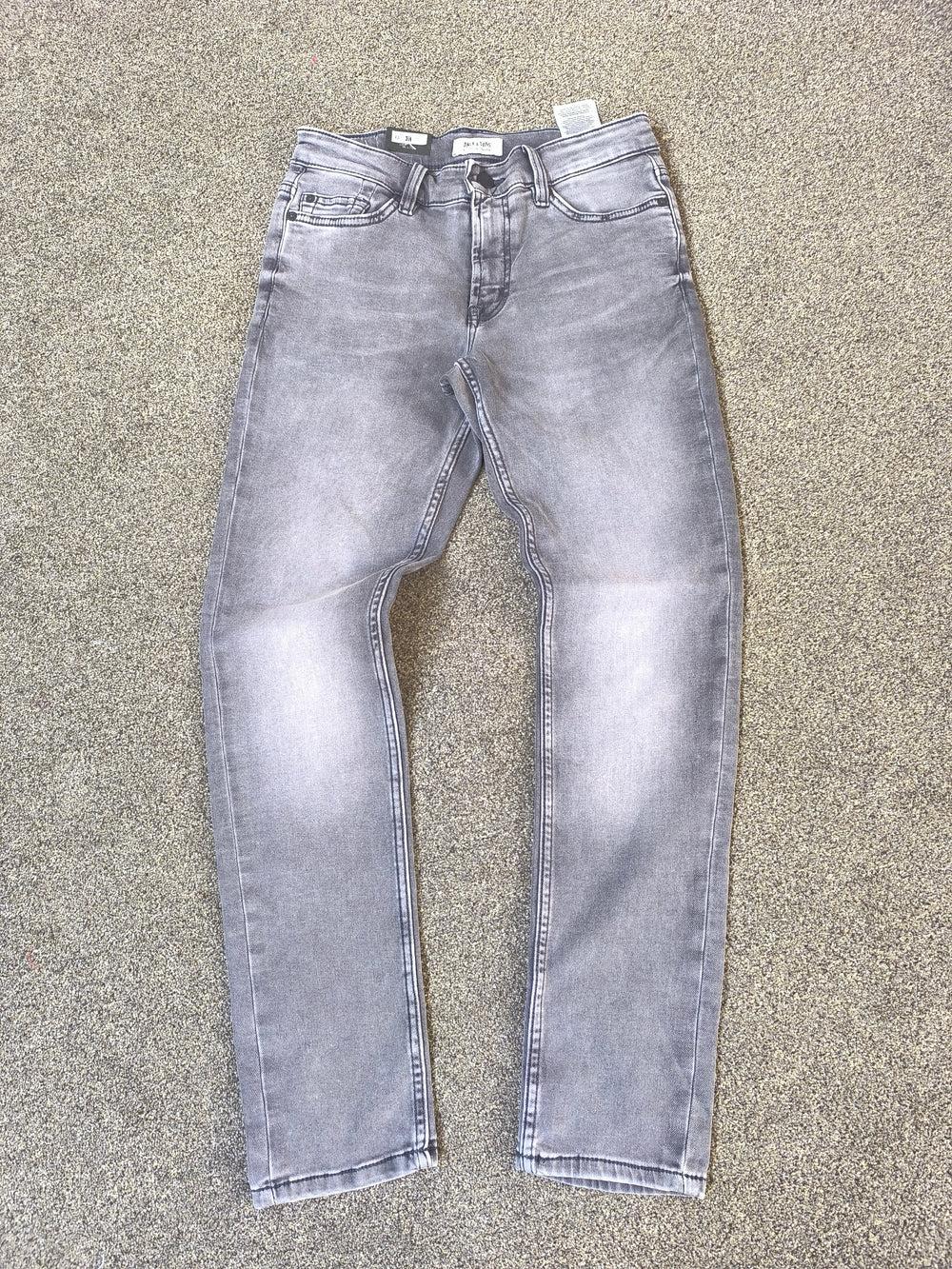 Only & Sons Men's Slim Fit Gray Jeans W28 L30 Slim - Loom