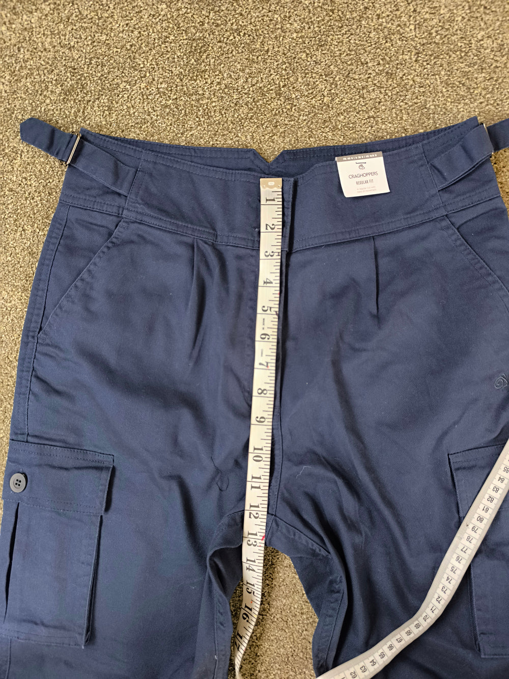 Craghoppers Navy Blue Cargo Pants Regular Fit - Women’s UK 12 Brand new Never Worn