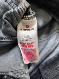 Airwalk Men's Straight Fit Cargo Jeans Dark Wash Blue/Black With White Belt 34W 34L Y2K Skater