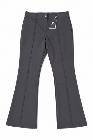 Dare 2b Women's Black 'Glide' Ski Pants Waterproof Slim Boot-Cut Trouser - Size UK 18