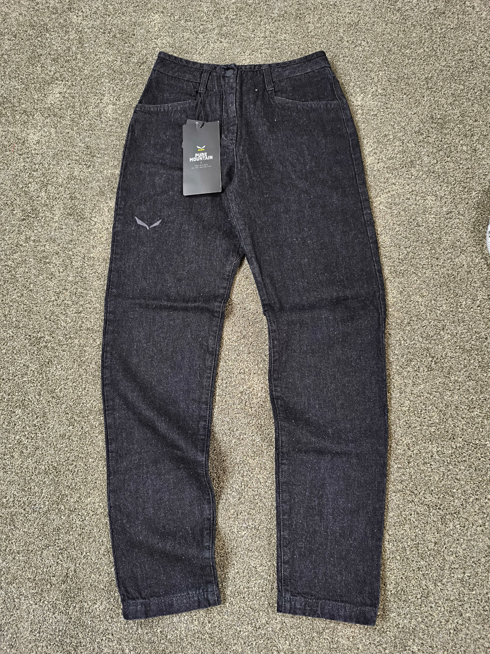 Salewa Fanes Alpine Hemp Denim Pants Black Out - Women’s Size UK 8 (XS) - BNWT