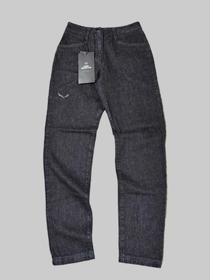 Salewa Fanes Alpine Hemp Denim Pants Black Out - Women’s Size UK 8 (XS) - BNWT