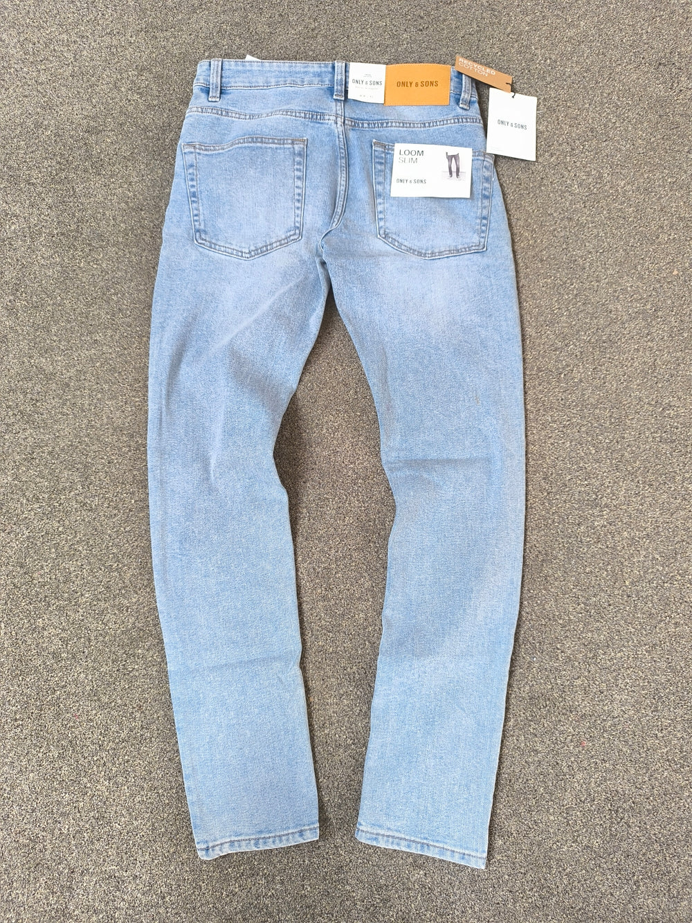 Only & Sons Loom Slim Fit Men's Jeans Light Blue Denim W31 L32 BNWT