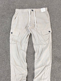 Threadbare Men's Linen Blend Cargo Trousers Beige Straight Fit  W32 BNWT