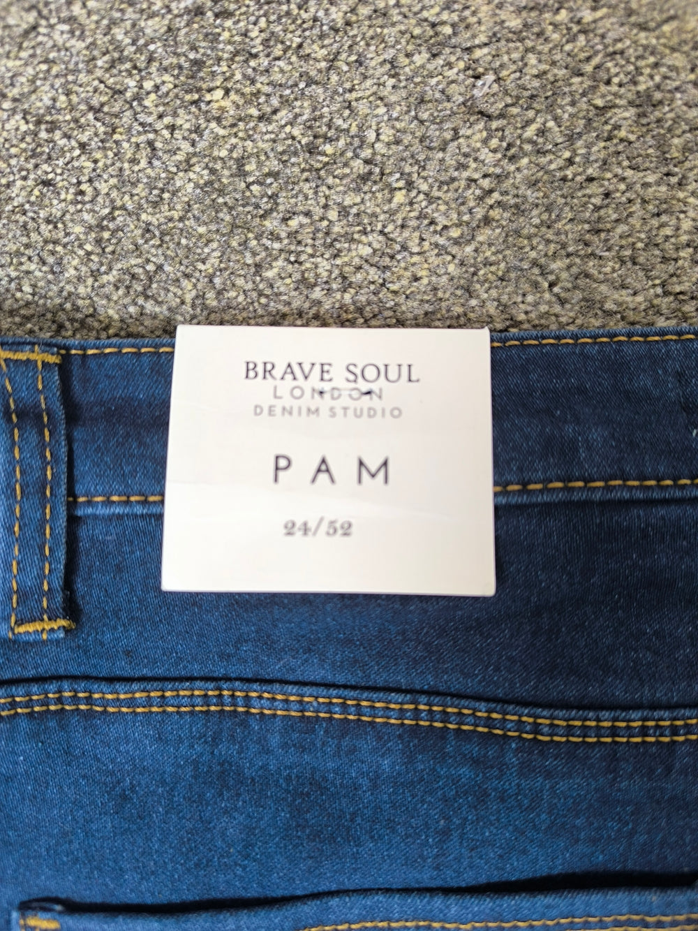 Brave Soul London 'Pam' Stretch Womens Skinny Jeans Mid Blue Size 24 (5XL) BNWT