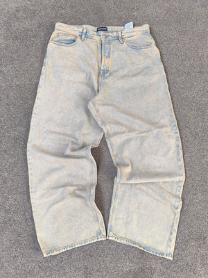 Jack & Jones Men's Extra Baggy 'Ron' Jeans Light Wash Blue W36 L34 Brand New